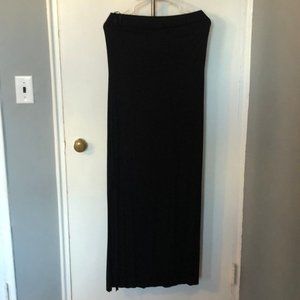Black Maxi Strapless with Side Slits